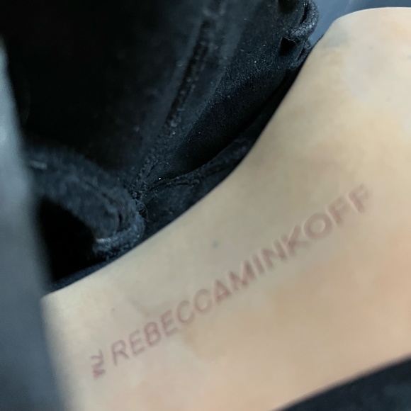 Rebecca Minkoff Black Suede Booties (with square heel) - Picture 4 of 5